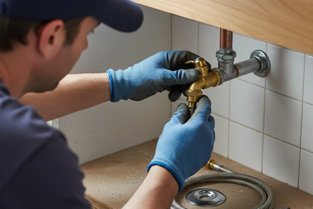 Shutoff valve and fitting work during Faucet and Fixture Repair in Smithville